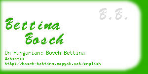 bettina bosch business card